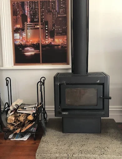 A Chimney Magic customer shared a photo of their wood burner after it's chimney sweep service.